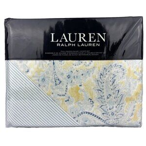 NEW $270 Ralph Lauren Marisa Duvet Set!  Queen  Paisley Floral  Cover & 2 Shams